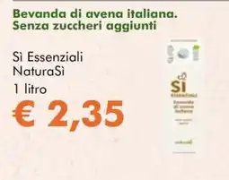 NaturaSì Sì Essenziali NaturaSì bevanda di avena italiana offerta