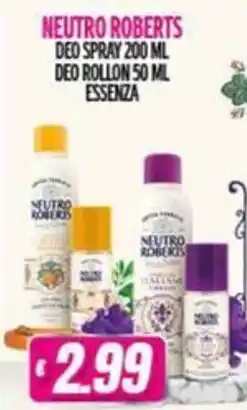 Vitulano Drugstore Neutro Roberts Deo Spray Deo Rollon Essenza offerta
