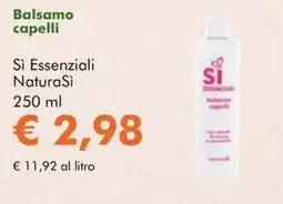 NaturaSì Si Essenziali NaturaSi Balsamo capelli offerta