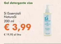 NaturaSì Gel detergente viso Si Essenziali NaturaSi offerta