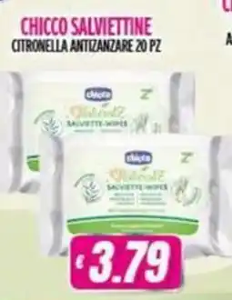 Vitulano Drugstore Chicco Salviettine Citronella Antizanzare offerta