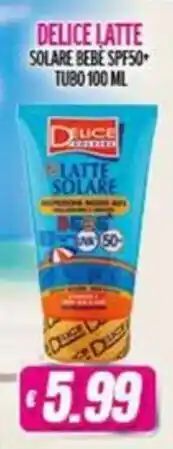 Vitulano Drugstore Delice Latte Solare Bebe SPF50+ offerta