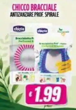Vitulano Drugstore CHICCO BRACCIALE ANTIZANIZZARE PROF. SPIRALE offerta