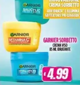 Vitulano Drugstore GARNIER SORBETTO CREMA VISO offerta