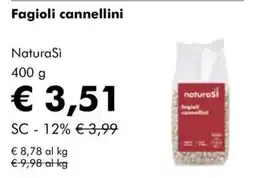 NaturaSì Fagioli cannellini NaturaSi offerta