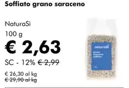 NaturaSì Soffiato grano saraceno NaturaSi offerta