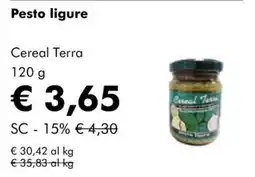 NaturaSì Pesto ligure Cereal Terra offerta