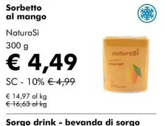 Sorbetto al mango NaturaSi