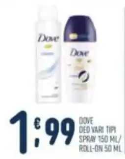 Gruppo Pascar Dove deodorante offerta