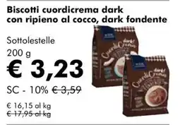 NaturaSì Biscotti cuordicrema dark offerta