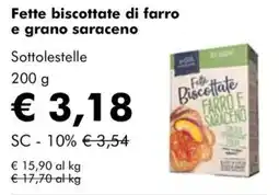 NaturaSì Fette biscottate di farro e grano saraceno offerta