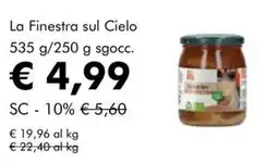 NaturaSì La Finestra sul Cielo offerta