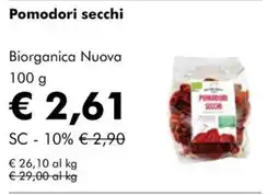NaturaSì Pomodori secchi Biorganica Nuova offerta