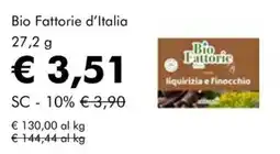 NaturaSì Bio Fattorie d'Italia liquirizia e finocchio offerta