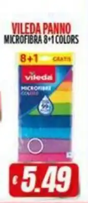 Vitulano Drugstore Vileda Panno Microfibra 8+1 Colors offerta