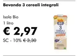 NaturaSì Isola Bio Bevanda 3 cereali integrali offerta