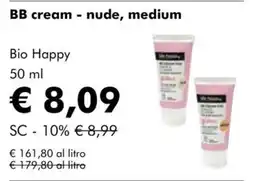 NaturaSì BB cream - nude, medium Bio Happy offerta
