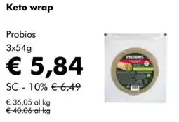 NaturaSì Keto wrap Probios offerta
