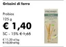 NaturaSì Grissini di farro Probios offerta