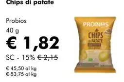 NaturaSì Probios Chips di patate offerta