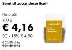 NaturaSì Semi di zucca decorticati NaturaSi offerta