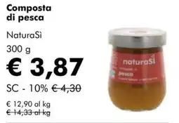 NaturaSì Composta di pesca NaturaSi offerta