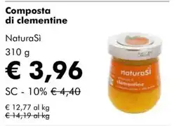 NaturaSì Composta di clementine NaturaSi offerta