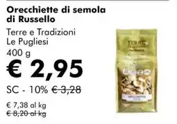 NaturaSì Orecchiette di semola di Russello offerta