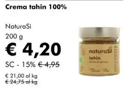 NaturaSì Crema tahin 100% naturaSi offerta