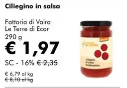 NaturaSì Ciliegino in salsa Fattoria di Vaira offerta