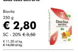 NaturaSì Cous Cous dell'Orto Bio offerta
