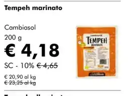 NaturaSì Tempeh marinato Cambiasol offerta