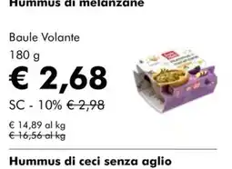 NaturaSì Hummus di melanzane Baule Volante offerta