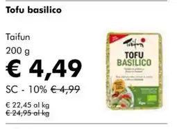 NaturaSì Taifun TOFU BASILICO offerta