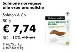 NaturaSì Salmon & Co Salmone norvegese alle erbe aromatiche offerta