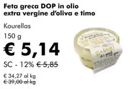 NaturaSì Feta greca DOP in olio extra vergine d'oliva e timo Kourellas offerta