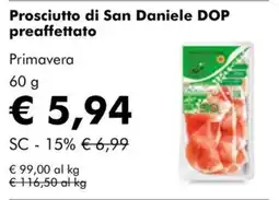 NaturaSì Prosciutto di San Daniele DOP offerta