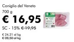 NaturaSì Coniglio del Veneto offerta