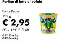 NaturaSì Perline di latte di bufala Ponte Reale offerta