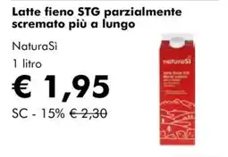 NaturaSì Latte fieno STG parzialmente scremato più a lungo NaturaSi offerta