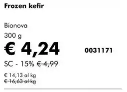 NaturaSì Frozen kefir Bionova offerta