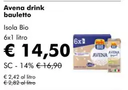 NaturaSì Avena drink bauletto Isola Bio offerta