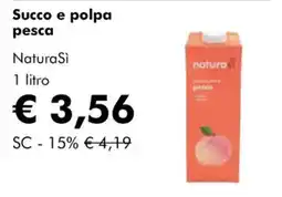 NaturaSì Succo e polpa pesca NaturaSi offerta