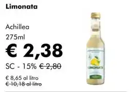 NaturaSì Limonata Achillea offerta
