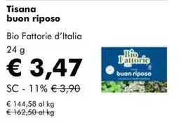 NaturaSì Tisana buon riposo Bio Fattorie d'Italia offerta