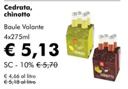 NaturaSì Baule Volante Cedrata, chinotto offerta