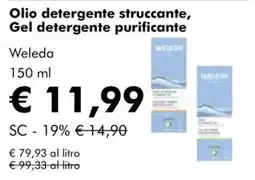 NaturaSì Olio detergente struccante, Gel detergente purificante Weleda offerta