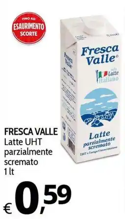 Primo Prezzo Fresca Valle Latte UHT parzialmente scremato offerta