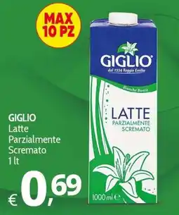 Primo Prezzo GIGLIO Latte Parzialmente Scremato offerta