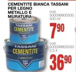 Mondo Brico Cementite Bianca Tassani offerta